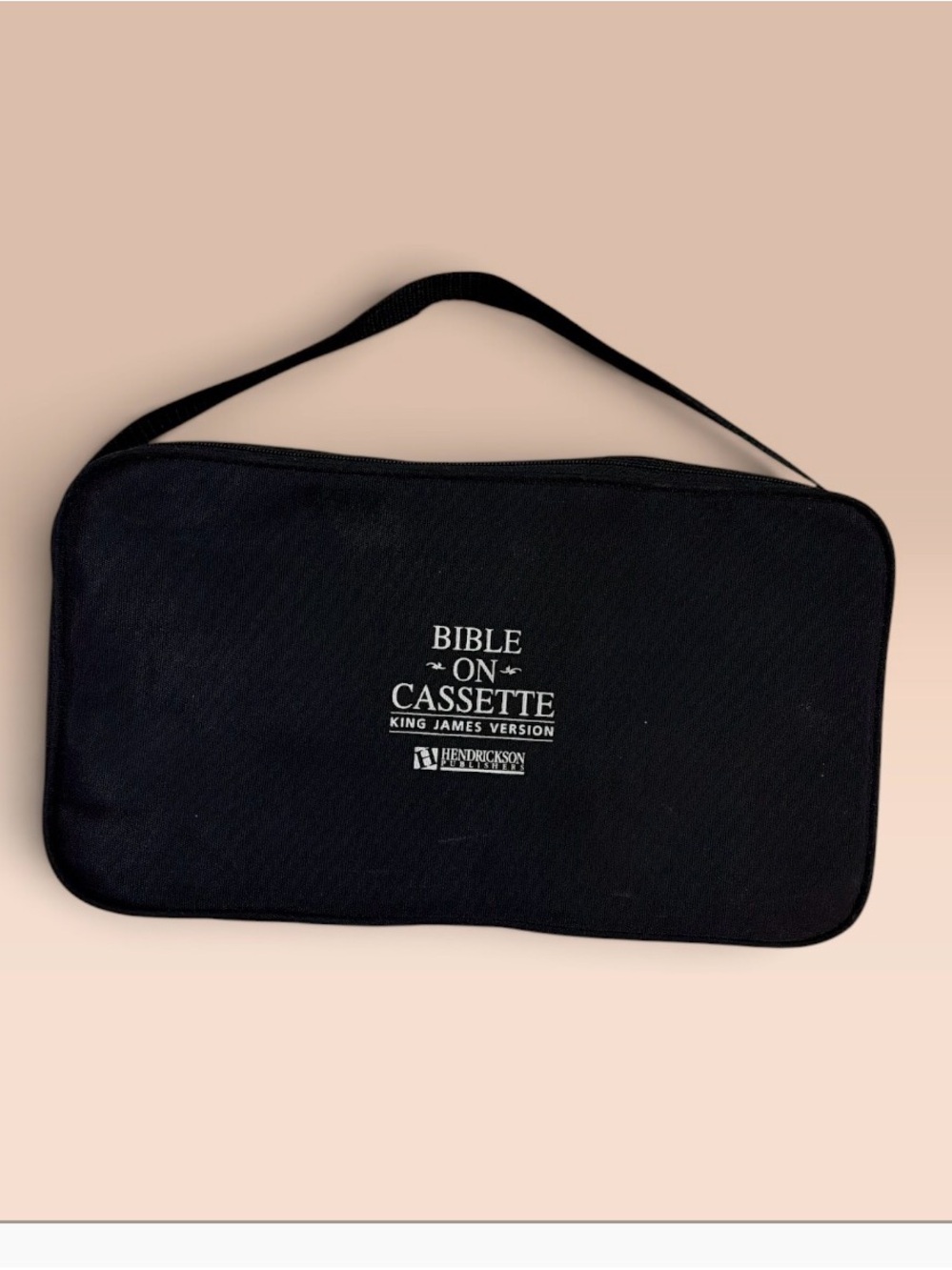 Vintage KJV BIBLE on Cassette With Carrying Case - Black